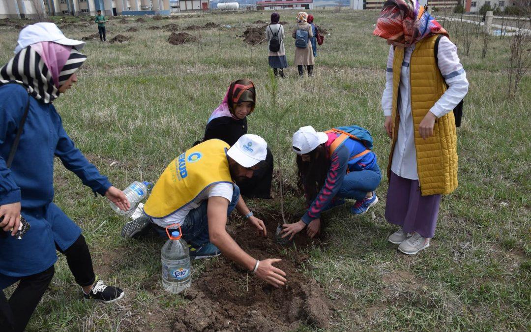 Kars’da Fidan Dikimi Coşkusu